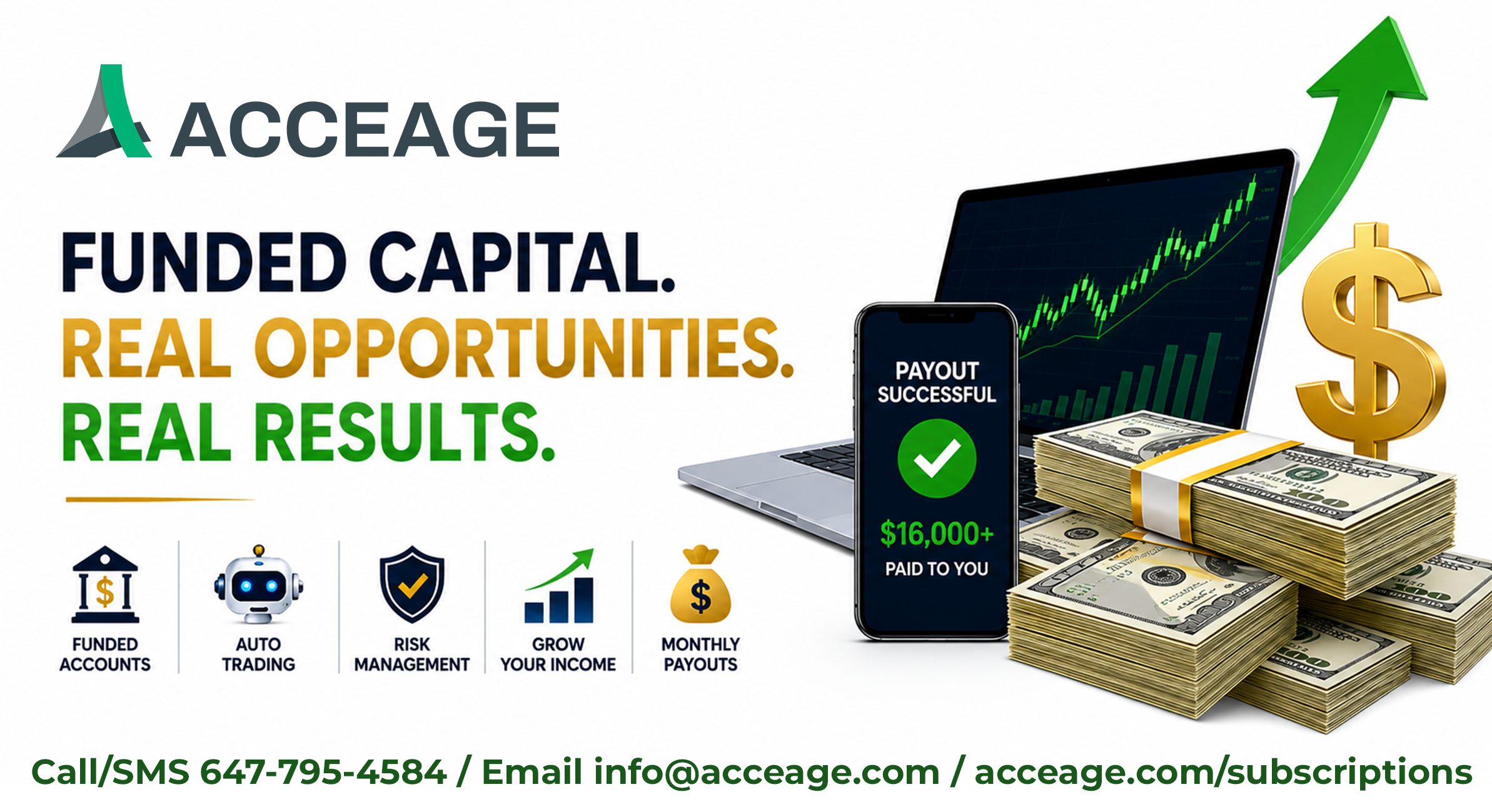 Read more about the article How Everyday People Are Building Monthly Income with Acceage & Funded Prop Firm Accounts